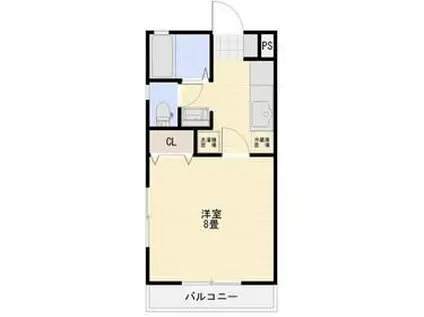 ガーデンTN II(1K/1階)の間取り写真