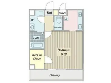 オアシス柳ヶ瀬ビル(1K/7階)の間取り写真