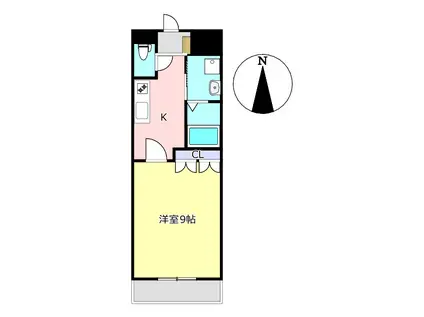 M・Mコンフォルト(1K/1階)の間取り写真