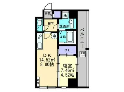 ALOFT(1DK/10階)の間取り写真