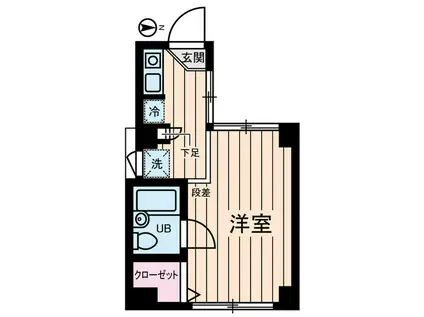 オベリスク神保町(ワンルーム/2階)の間取り写真
