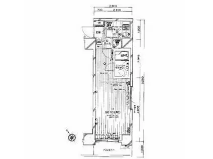 パレステュディオ南青山(1K/1階)の間取り写真