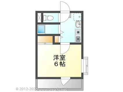 エマーユ新河岸(1K/3階)の間取り写真