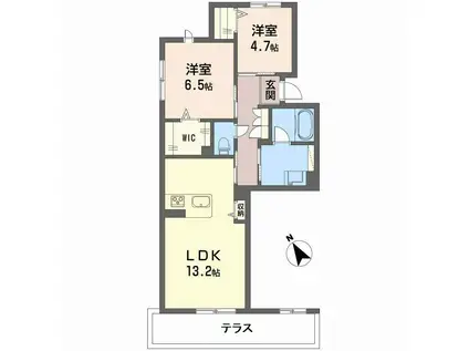 エイレーネ(2LDK/1階)の間取り写真