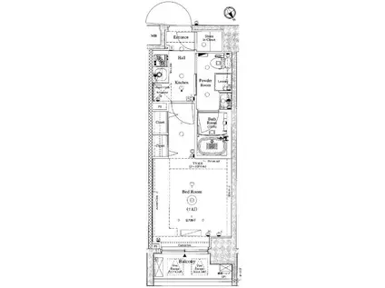 AXAS池袋レジデンス(1K/9階)の間取り写真