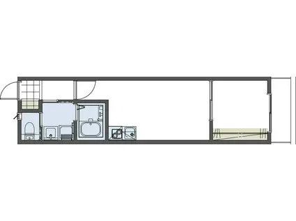 1LDKSIESTADUO一橋学園CONTEMUSEO イースト棟(1LDK/1階)の間取り写真