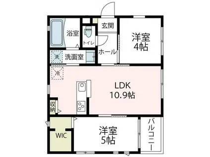 GRANTY(2LDK/1階)の間取り写真