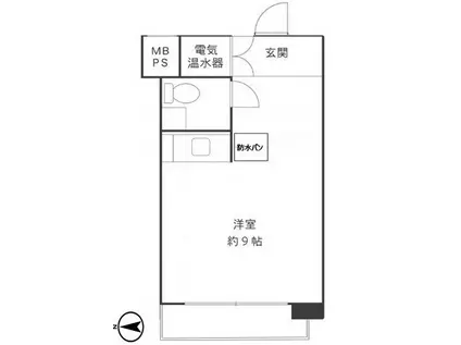 梅島ニックハイム綱島第7(ワンルーム/4階)の間取り写真