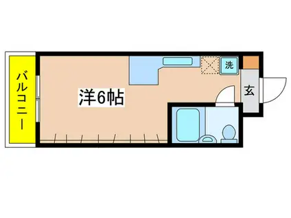 百合ヶ丘池上マンション(ワンルーム/2階)の間取り写真