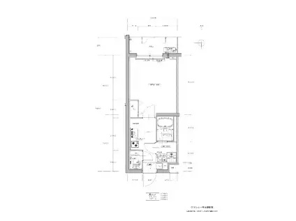 グランカーサ京都駅前(1K/2階)の間取り写真