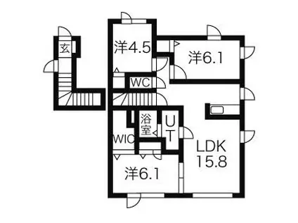 シャーメゾンプラタナス(3LDK/2階)の間取り写真