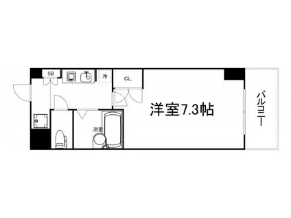 アーデン森之宮 (1K/7階)の間取り写真