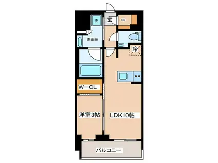 ルフォンリブレ赤羽(1LDK/7階)の間取り写真