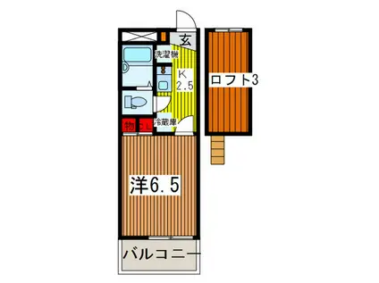 レオパレスFLAT浦和(1K/4階)の間取り写真