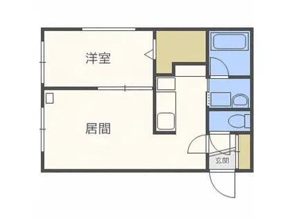 NEXUS環状東(1LDK/3階)の間取り写真