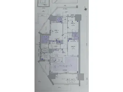 ライオンズ浅間町マークスフォート(3LDK/7階)の間取り写真