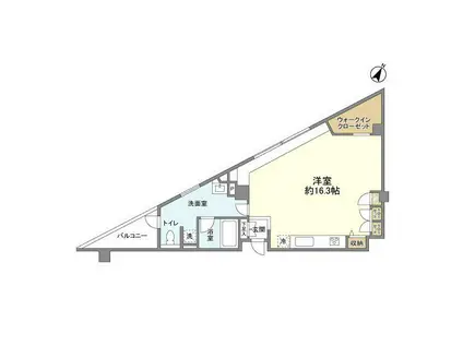 ラ・マーレ白金(ワンルーム/2階)の間取り写真