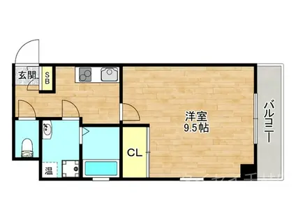 東和ビル(1K/4階)の間取り写真