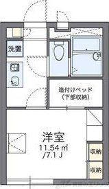 レオパレスハイムシード(1K/2階)の間取り写真