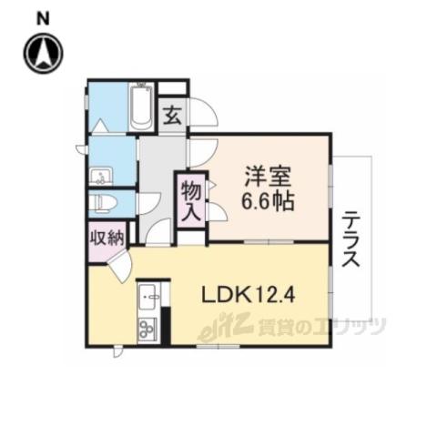 ベラカーサ(1LDK/2階)の間取り写真