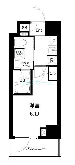 アーバンパーク西船橋(1K/2階)の間取り写真