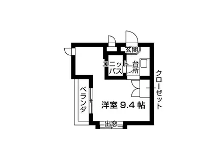サンライト橋本(ワンルーム/3階)の間取り写真