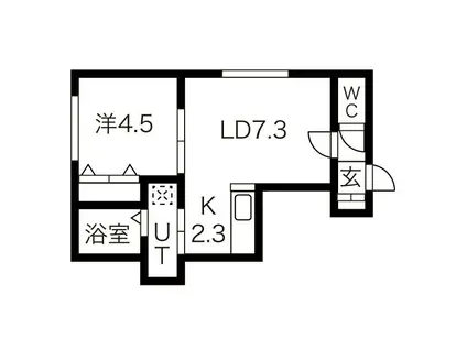 VIACE ASABU(1LDK/2階)の間取り写真