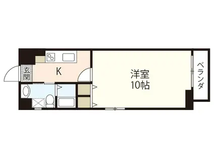 ウイング金屋町ステーションサイド(1K/3階)の間取り写真