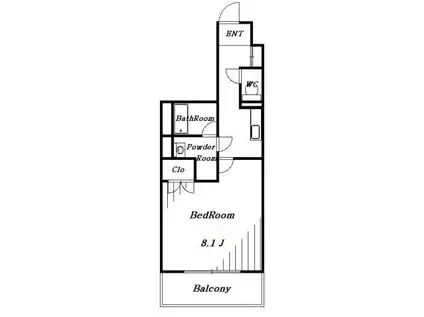ヴィレッジハウス幕張本郷(1K/4階)の間取り写真