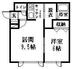 LALUCE・UNO(1LDK/1階)の間取り写真