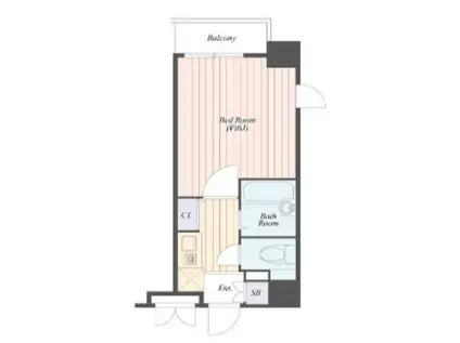 サンテミリオン早稲田弐番館(1K/8階)の間取り写真