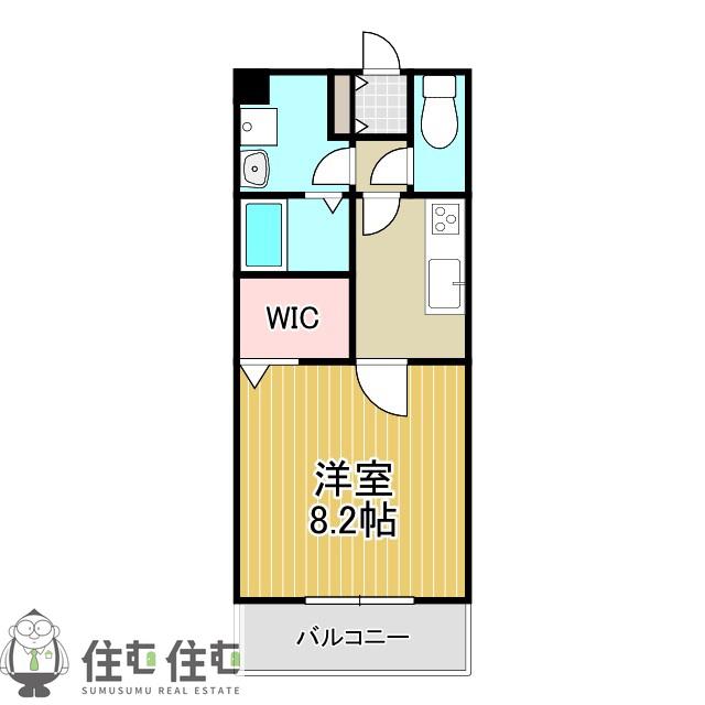PORTA FORTUNA(1K/3階)の間取り写真