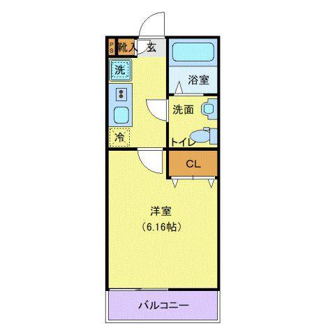 MQUARTO尾久(1K/2階)の間取り写真
