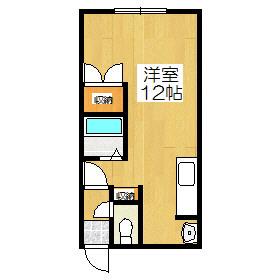 大昭グリーンヒル2(ワンルーム/1階)の間取り写真