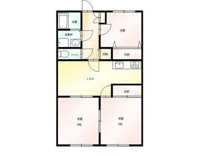 ラーククレストNOMURA(3LDK/1階)の間取り写真