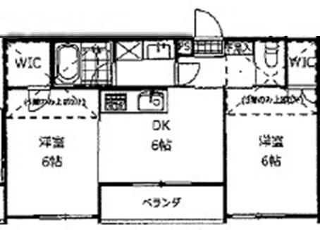ルネ・丸美IV(2DK/1階)の間取り写真