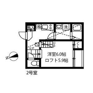 ハーモニーテラス大杉町III(1K/1階)の間取り写真