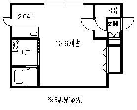  ZORN(ワンルーム/2階)の間取り写真