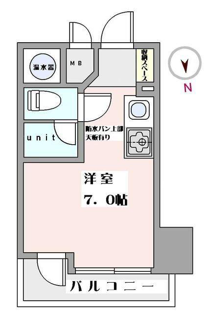 ライオンズステーションプラザ半蔵門(ワンルーム/6階)の間取り写真