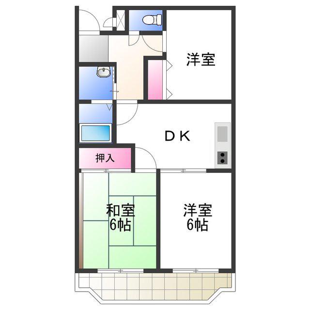 エクセルロワイエフジ(3DK/3階)の間取り写真