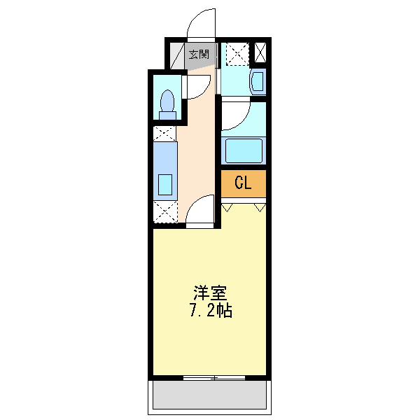 WILLDO塚本(1K/9階)の間取り写真