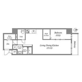 LEGALAND猫 MIYAKOJIMA(1LDK/8階)の間取り写真