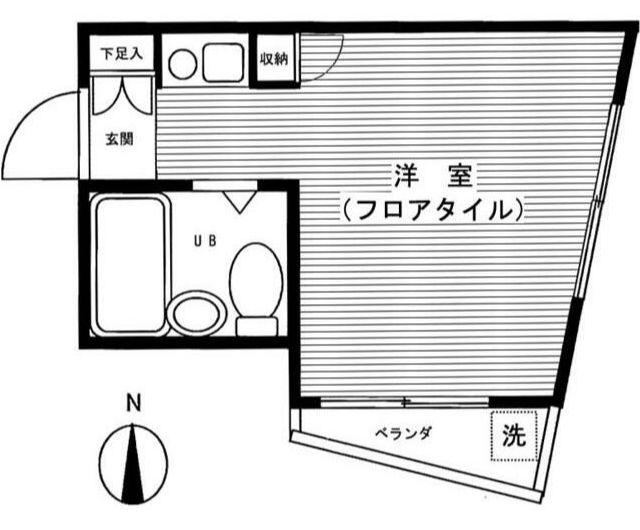 プレステージ浦和(ワンルーム/3階)の間取り写真