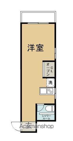 淀川マンション(ワンルーム/3階)の間取り写真