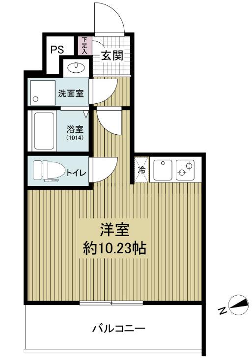 ARTIZA西長堀(ワンルーム/10階)の間取り写真
