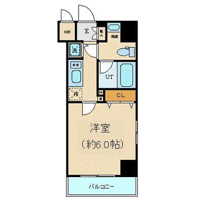 プレール・ドゥーク東京ノースII(1K/5階)の間取り写真