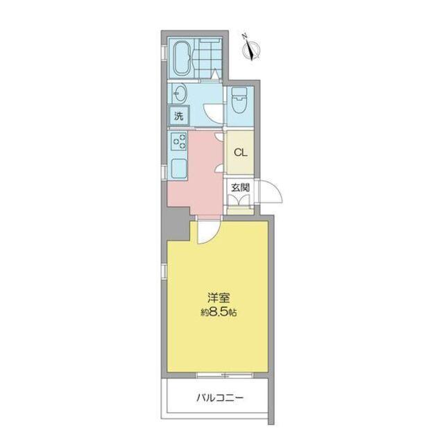 プリマベーラ名駅(1K/3階)の間取り写真