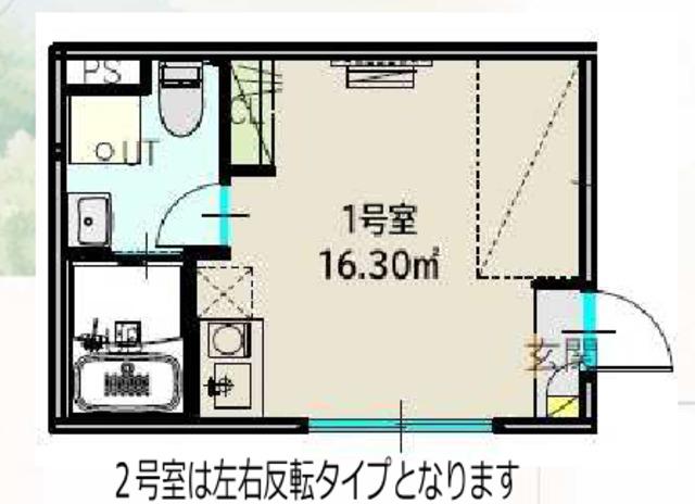 イースタイル南小岩(ワンルーム/3階)の間取り写真