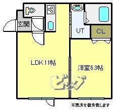 OLIVE栄町(1LDK/1階)の間取り写真