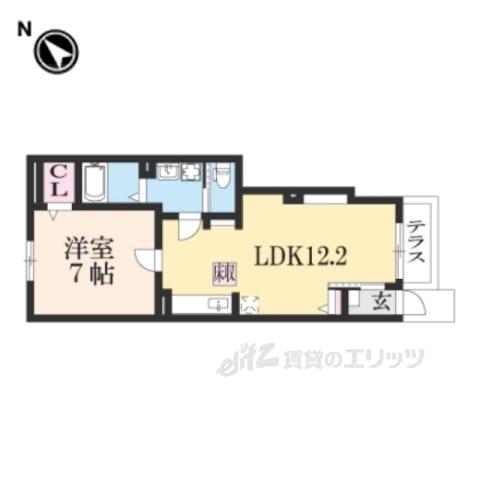アニメート・トクヨーPARTⅡ(1LDK/1階)の間取り写真